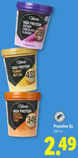 Lidl Proteïne ijs aanbieding