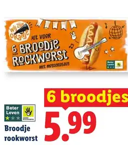 Lidl Broodje rookworst aanbieding