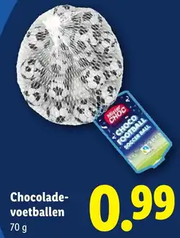 Lidl Chocolade voetballen aanbieding