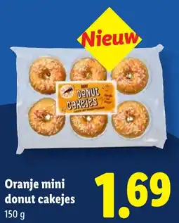 Lidl Oranje mini donut cakejes aanbieding