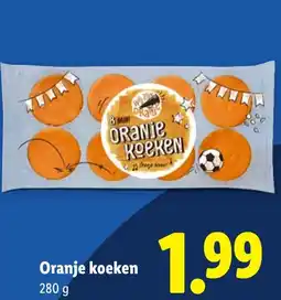 Lidl Oranje koeken aanbieding