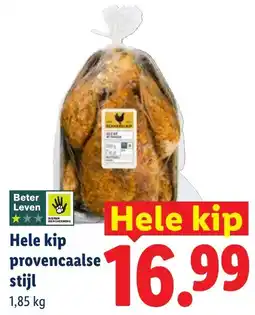 Lidl Hele kip provencaalse stijl aanbieding