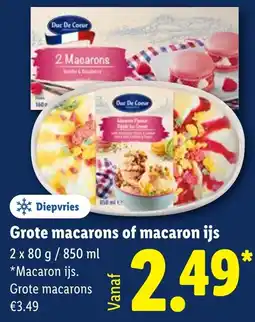 Lidl Grote macarons of macaron ijs aanbieding