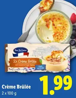 Lidl Crème Brûlée aanbieding