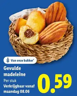 Lidl Gevulde madeleine aanbieding