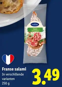 Lidl Franse salami aanbieding
