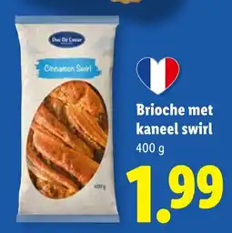 Lidl Brioche met kaneel swirl aanbieding