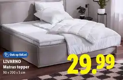 Lidl Livarno Matras topper aanbieding