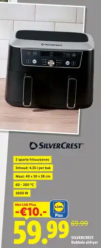 Lidl Silvercrest Dubbele airfryer aanbieding