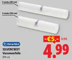 Lidl Silvercrest Vacumeerfolie aanbieding