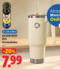 Lidl Silvercrest RVS thermosbeker aanbieding