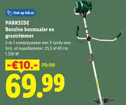 Lidl Parkside Benzine bosmaaier en grastrimmer aanbieding