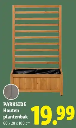 Lidl Parkside Houten plantenbak aanbieding