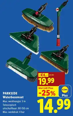 Lidl Parkside Waterbezemset aanbieding