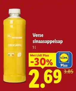 Lidl Verse sinaasappelsap aanbieding
