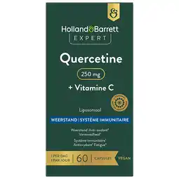 Holland & Barrett 1+1 gratis | Holland & Barrett Expert Quercetine + Vitamine C 250 mg Liposomaal - 60 capsules aanbieding
