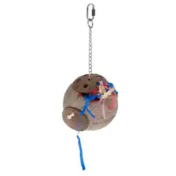 Zooplus TIAKI Pick- und Zupfspielzeug Kokosnuss für Vögel ca. Ø15x 30cm Vogel aanbieding