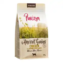 Zooplus 400 g Purizon Adult Sterilised Ancient Grain Kip met Vis Katten Droogvoer aanbieding