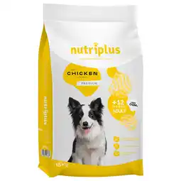 Zooplus 15kg Nutriplus Adult Dog met kip droogvoer aanbieding