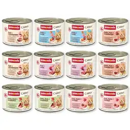 Zooplus 12x200g Adult Mix Gevogelte (6 soorten zonder Rund) Animonda Carny Kattenvoer aanbieding