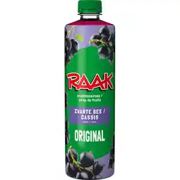 Jumbo RAAK Vruchtensiroop Zwarte Bessen 0,75 L aanbieding