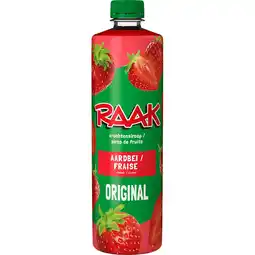 Jumbo Raak Vruchtensiroop Aardbeien 0,75 L aanbieding