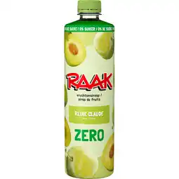 Jumbo RAAK Vruchtensiroop Reine Claude Zero Sugar 750ML aanbieding