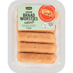 Jumbo Jumbo Plantaardige Braadworstjes Naturel 5 Stuks aanbieding