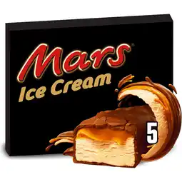 Jumbo Mars IJs Repen Chocolade Caramel 5 Stuks aanbieding