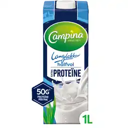 Jumbo Campina Langlekker Halfvol Extra Proteïne 1 L aanbieding