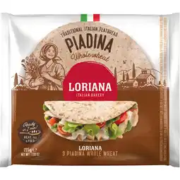 Jumbo Loriana Piadina Whole Wheat 225 g aanbieding