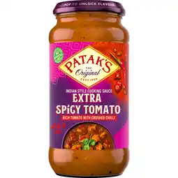 Jumbo Patak's Extra Spicy Tomato Saus 450 g aanbieding