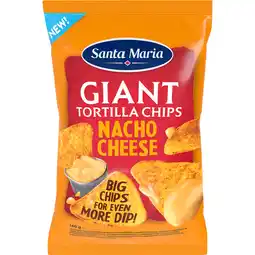 Jumbo Santa Maria Giant Tortilla Chips Nacho Cheese 160 g aanbieding