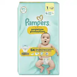 PLUS Pampers Premium Protection maat 1 aanbieding