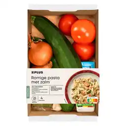 PLUS PLUS Verspakket Pasta met zalm aanbieding