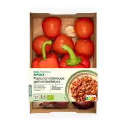 PLUS Biologisch PLUS Verspakket Pasta met gehaktballetjes aanbieding