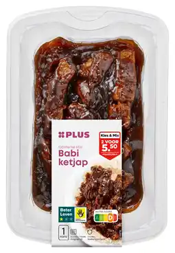 PLUS PLUS Babi ketjap 260 gram aanbieding