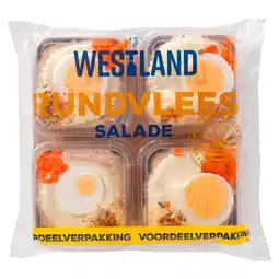 PLUS Westland Rundvleesslaatje 4-pack aanbieding