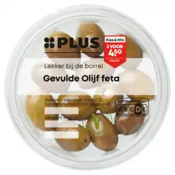 PLUS PLUS Gevulde Olijf feta aanbieding