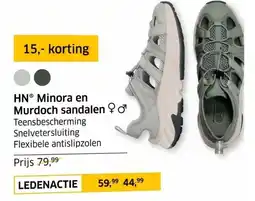 ANWB HNⓇ Minora en Murdoch sandalen aanbieding