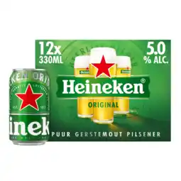 PLUS Heineken Pilsener 12x33 CL aanbieding