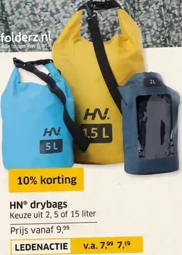 ANWB HNⓇ drybags aanbieding
