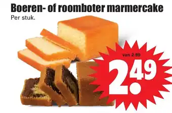 Dirk Boeren- of roomboten marmercake aanbieding