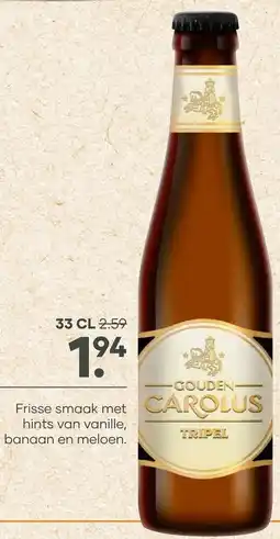 Mitra Gouden Carolus Tripel aanbieding