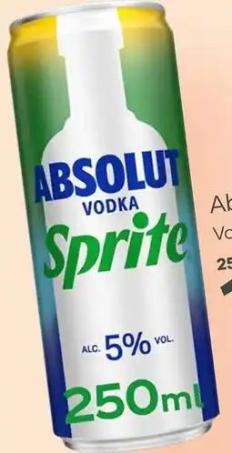 Mitra Absolut Vodka & Sprite aanbieding