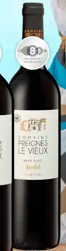Mitra Preignes Le Vieux Merlot Languedoc Roussillon Vin De Pays DOC aanbieding