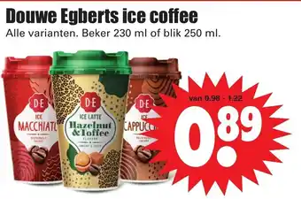 Dirk Douwe egberts ice coffee 230/250 ml aanbieding