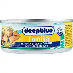 Dirk Deepblue Tonijnstukken in zonnebloemolie aanbieding