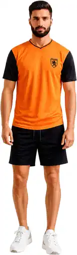 Dirk Heren sportshirt oranje m-xxl aanbieding