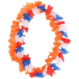 Dirk Hawaii krans oranje/rwb 2-pack aanbieding